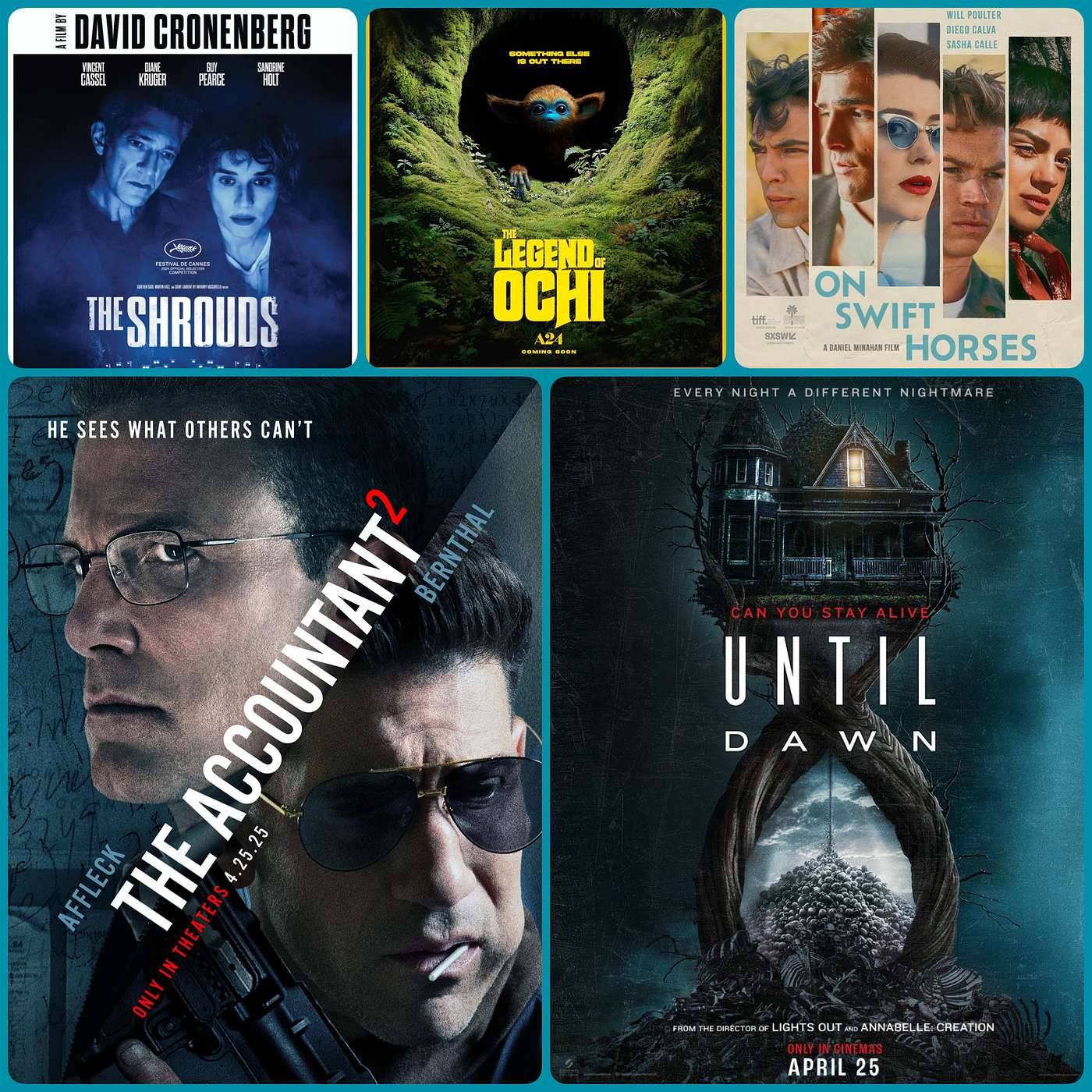 Episode 231 - The Accountant 2, Until Dawn, The Legend of Ochi, The Shrouds, On Swift Horses episode artwork