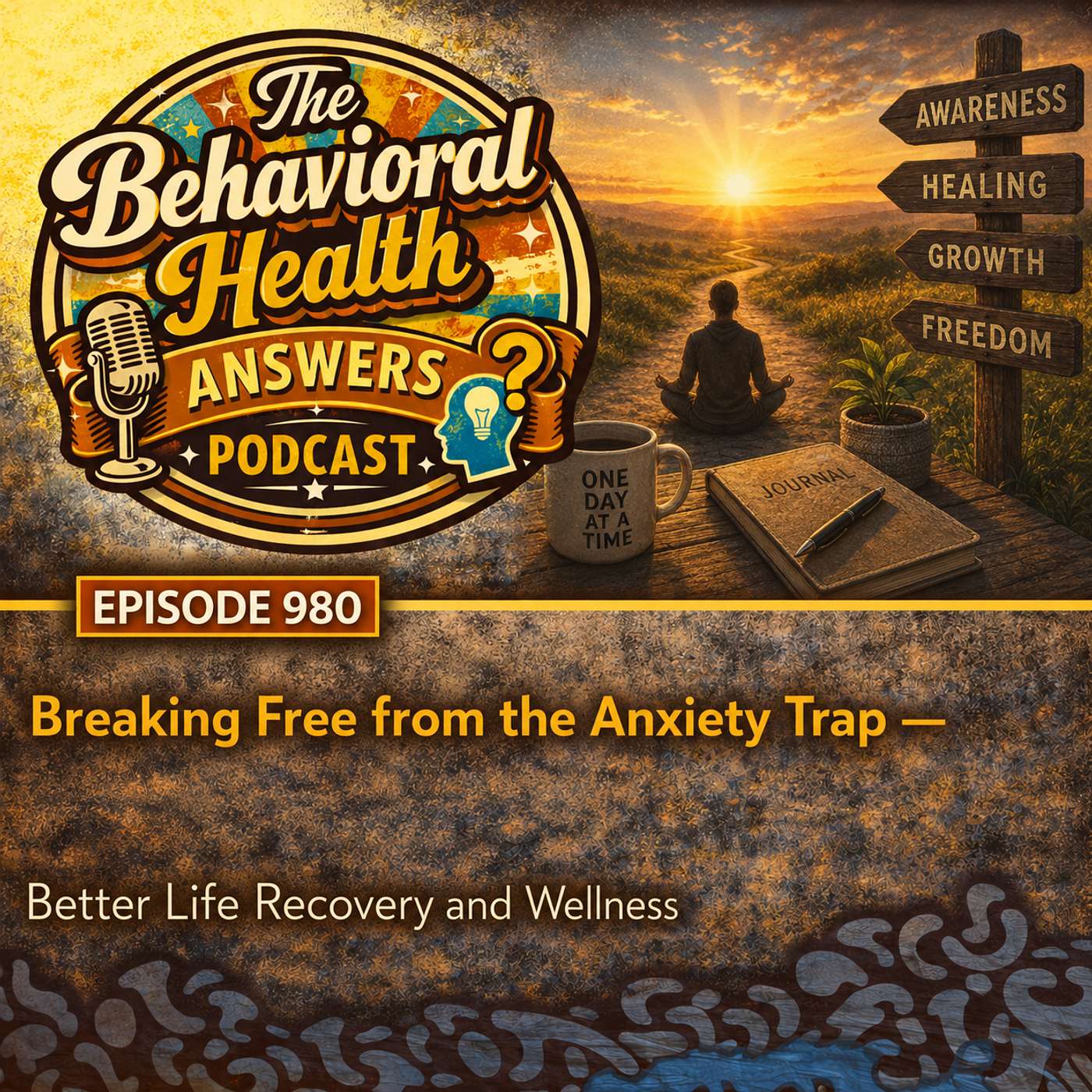 Episode 980: Breaking Free from the Anxiety Trap | Better Life Recovery and Wellness episode artwork