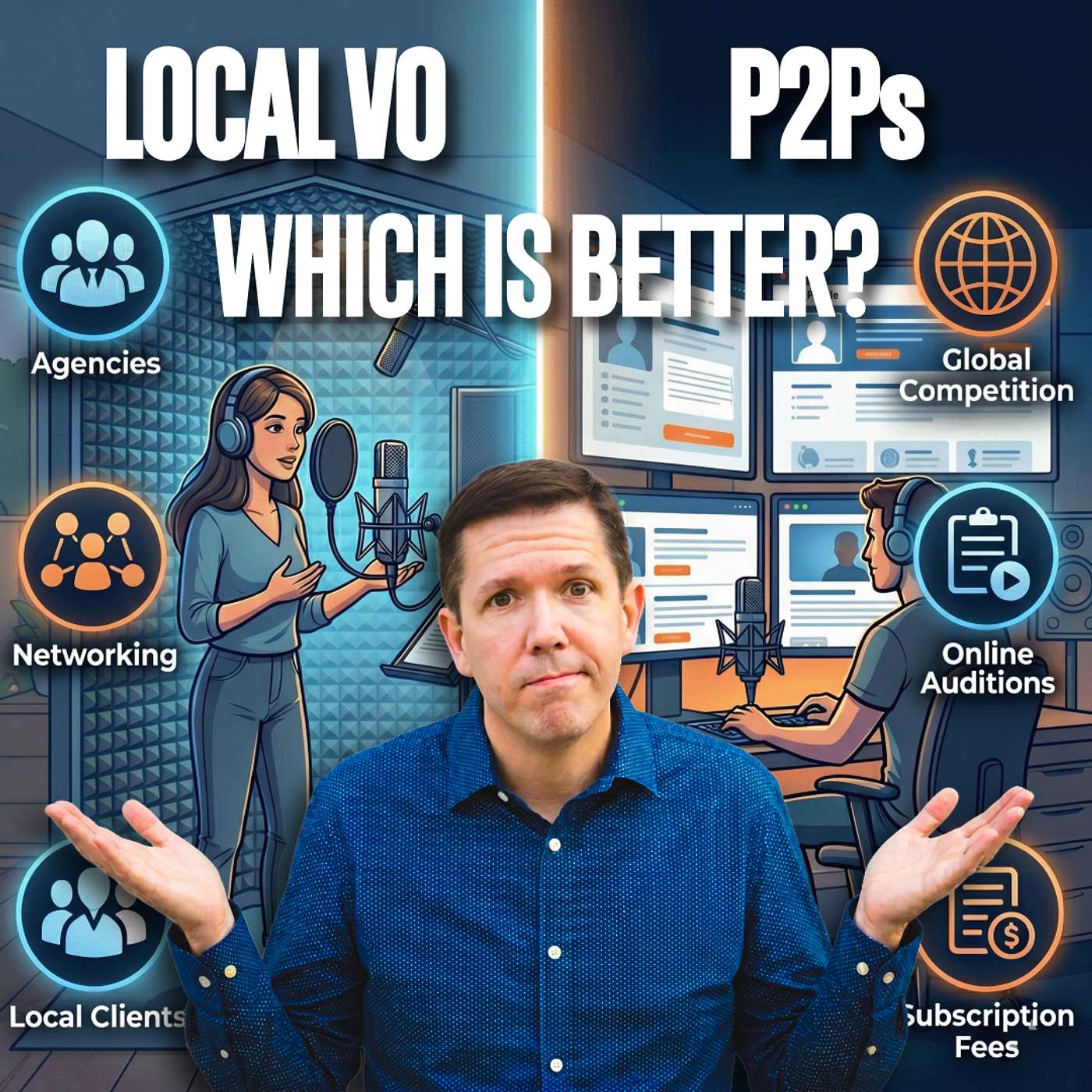 Local VO Work vs P2P Online Casting Sites: Which Is BETTER?