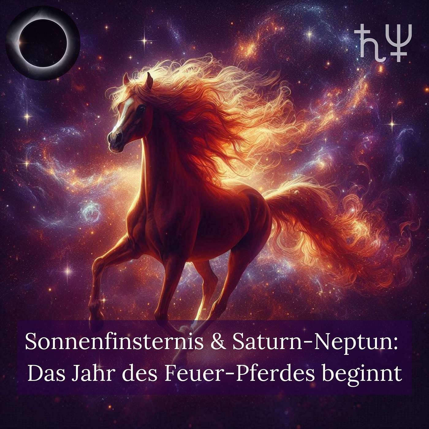 Sonnenfinsternis & Saturn-Neptun: Das Jahr des Feuerpferdes beginnt