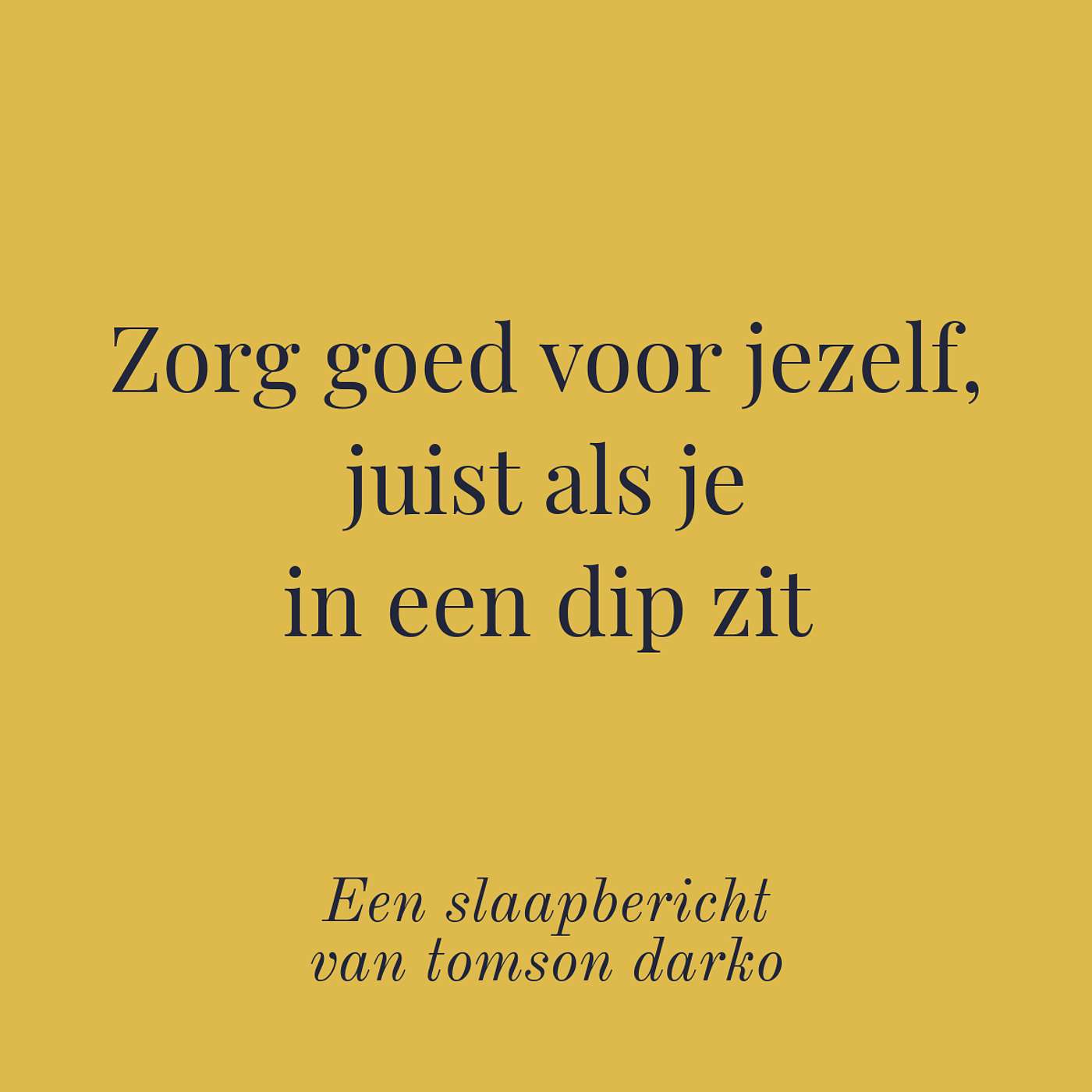 In slaap vallen met melancholie van Tomson Darko