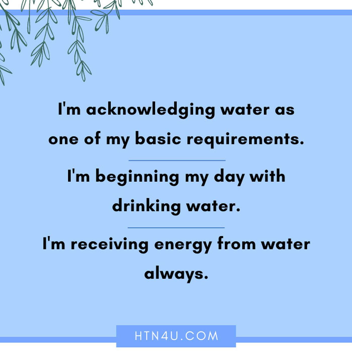 HTN4U Unlimiting Affirmations on Hydration #165