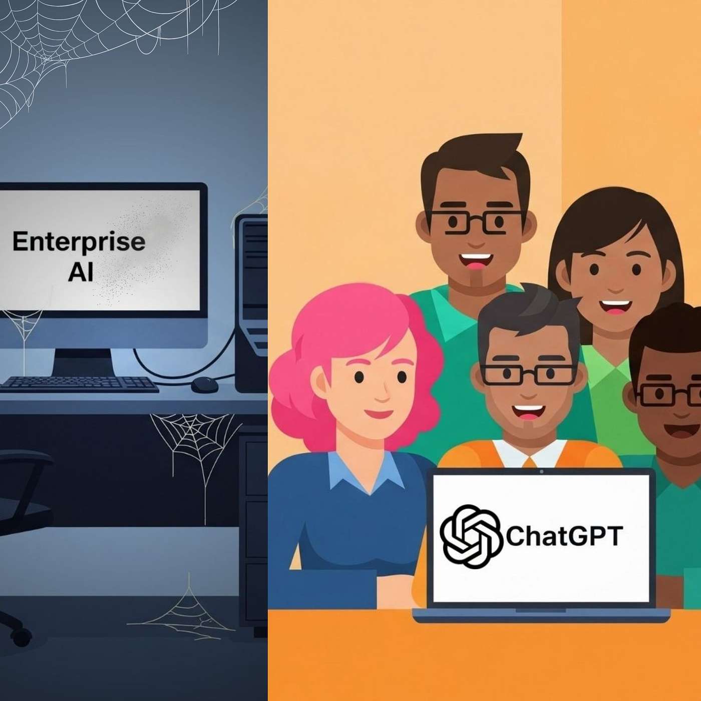 Why Fortune 500 AI Strategies Fail While ChatGPT Soars