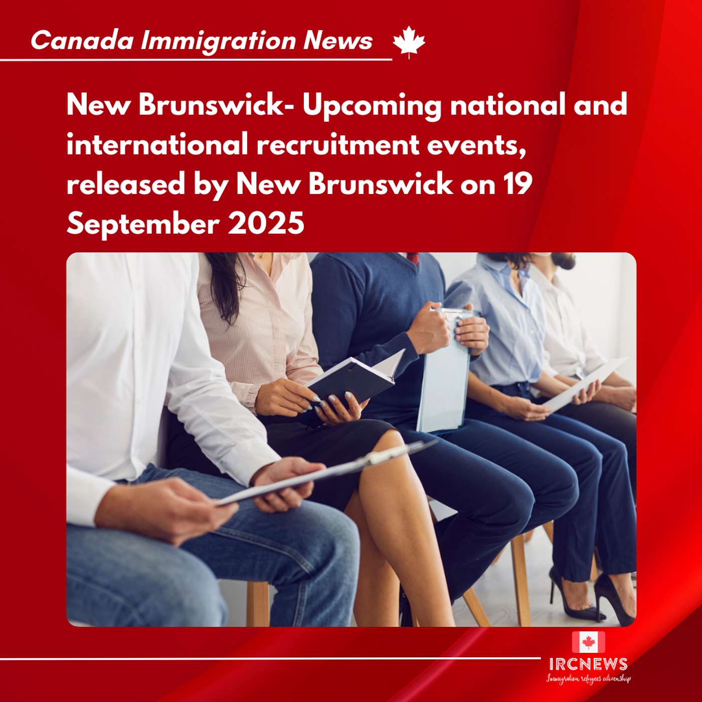 New Brunswick – Upcoming National and International Recruitment Events, released by New Brunswick on 19 September 2025