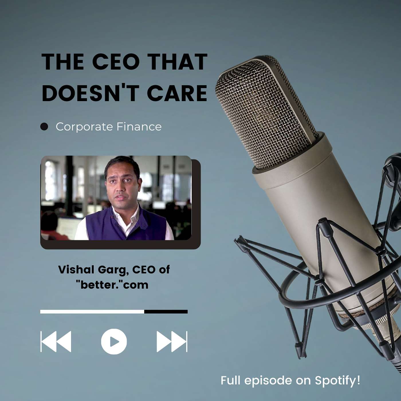 Business English Podcast | Corporate Finance | How to NOT be a CEO: Vishal Garg, The CEO Who Doesn't Care episode artwork
