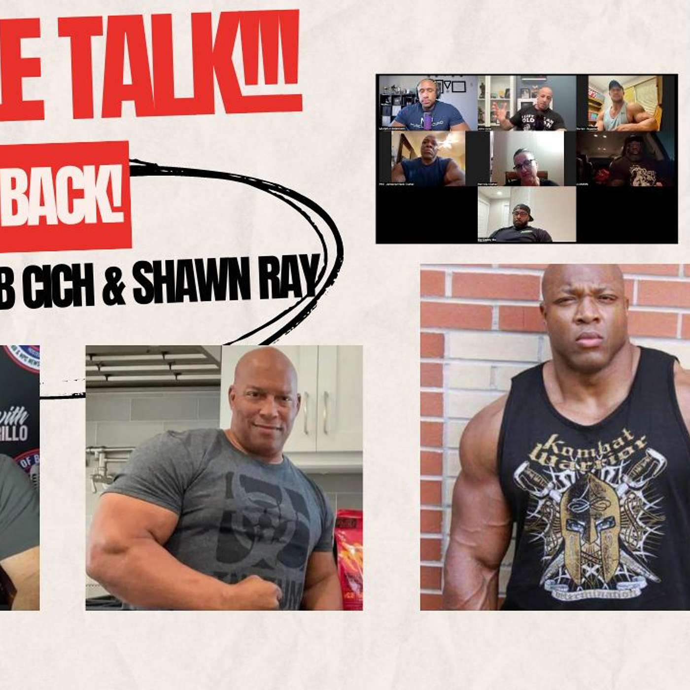 Muscle talk! Phil FIRES back at Bob Cich and Shawn Ray episode artwork