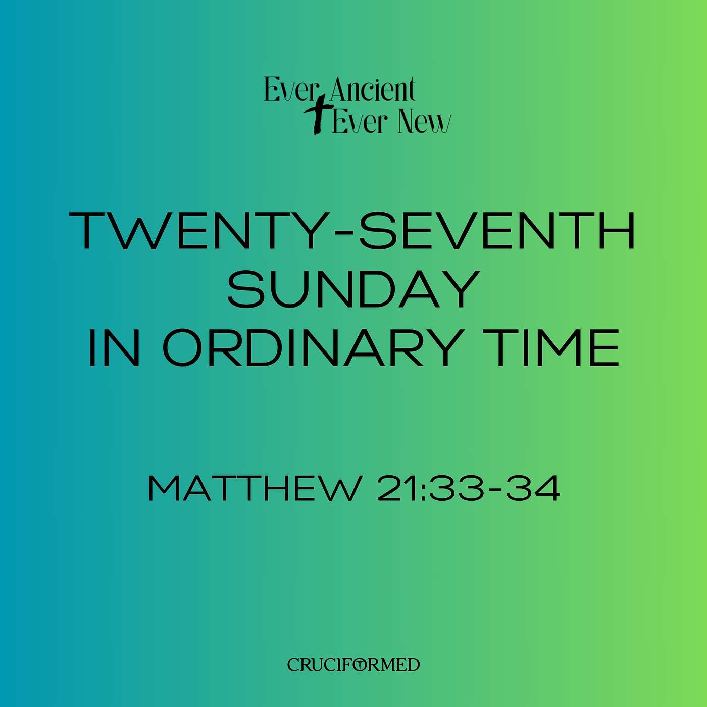 Twenty-seventh Sunday in Ordinary Time