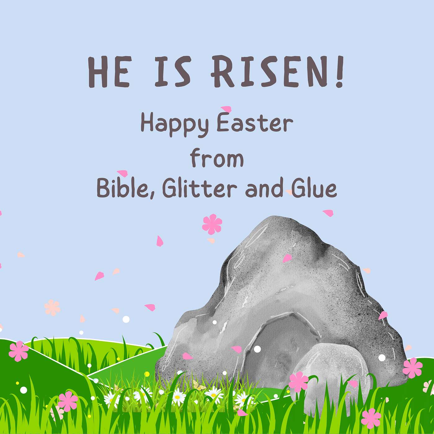 Bible, Glitter and Glue