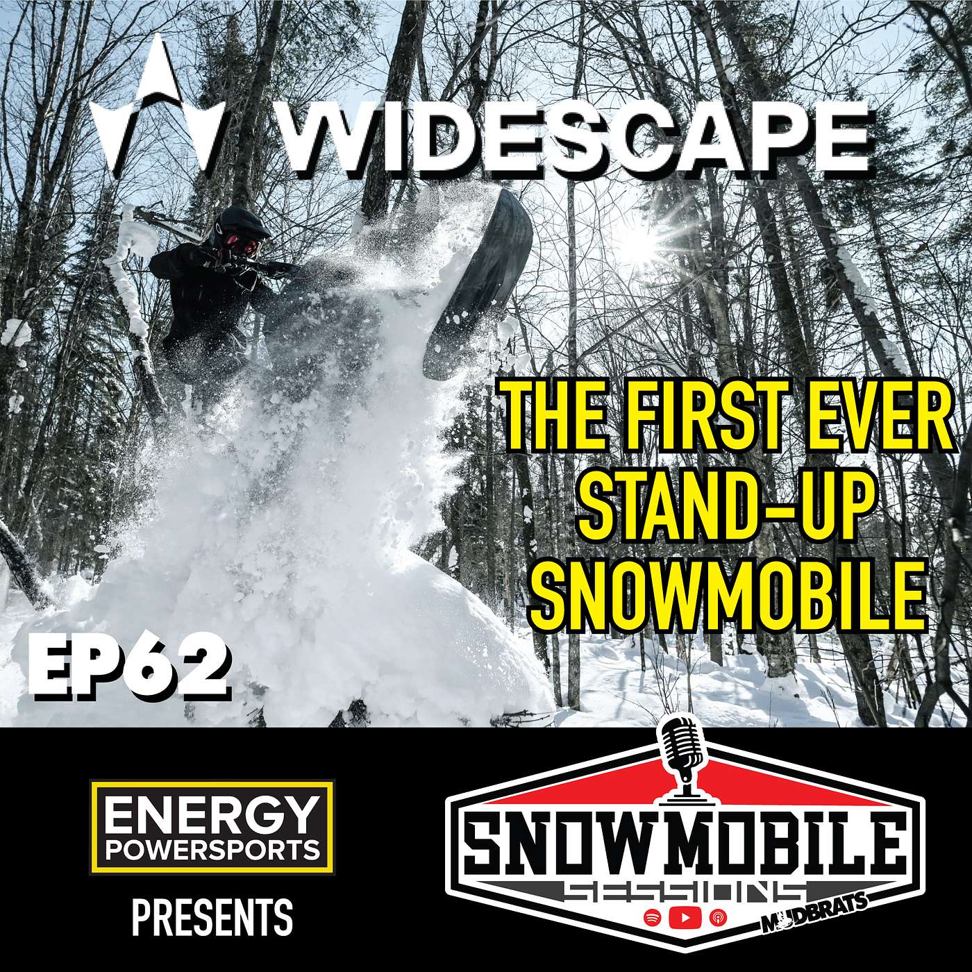 WIDESCAPE - The first Stand Up Snowmobile!  EP 62