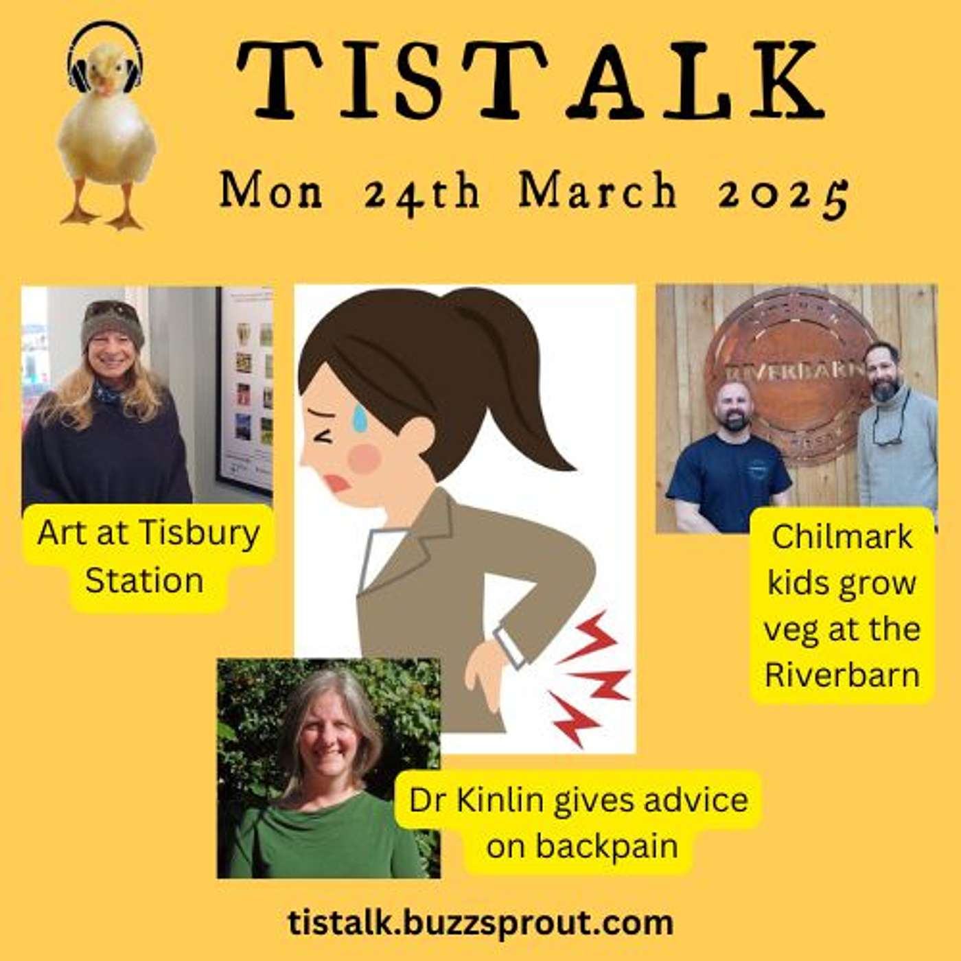 Monday 24th March 2025 E9S8:  Doctor on Back Pain; Chilmark kids plant Veg; Station Art; Carnival Crisis