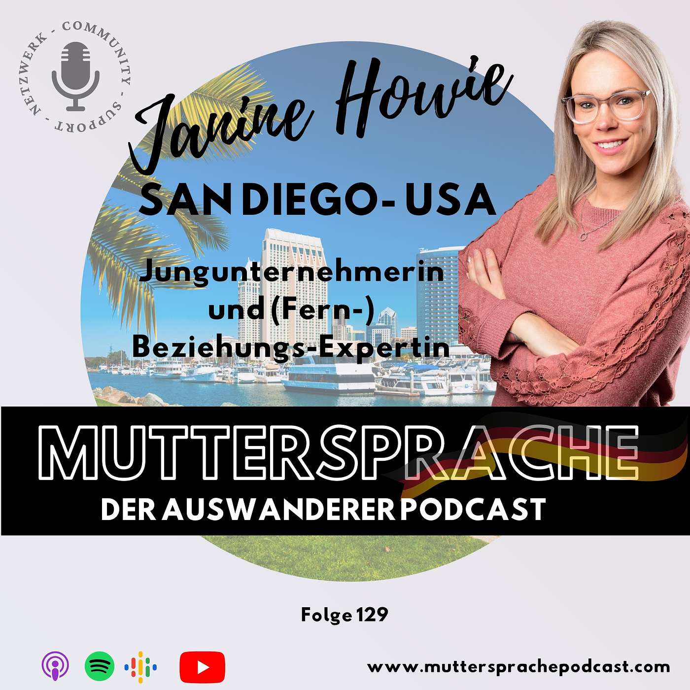 JANINE HOWIE: Jungunternehmerin und (Fern-) Beziehungs-Expertin - San Diego, CA, USA episode artwork