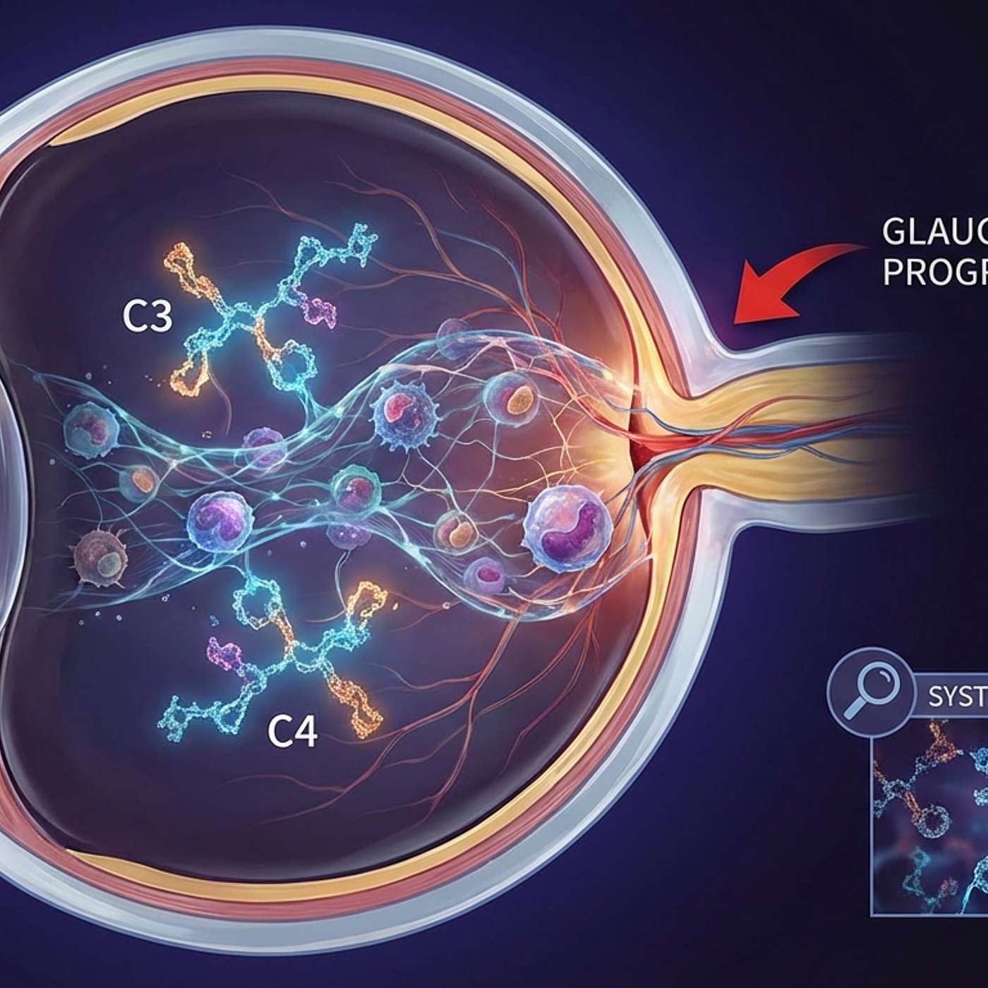 Complement proteins C3 and C4: systemic innate immunity and glaucoma progression episode artwork
