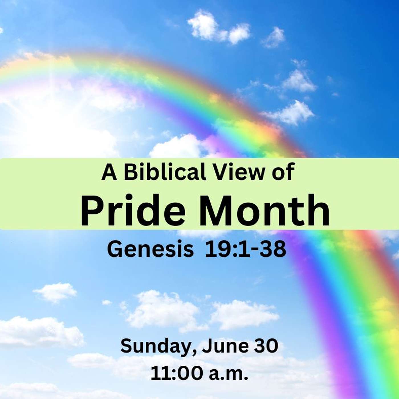 A Biblical View Of Pride Month