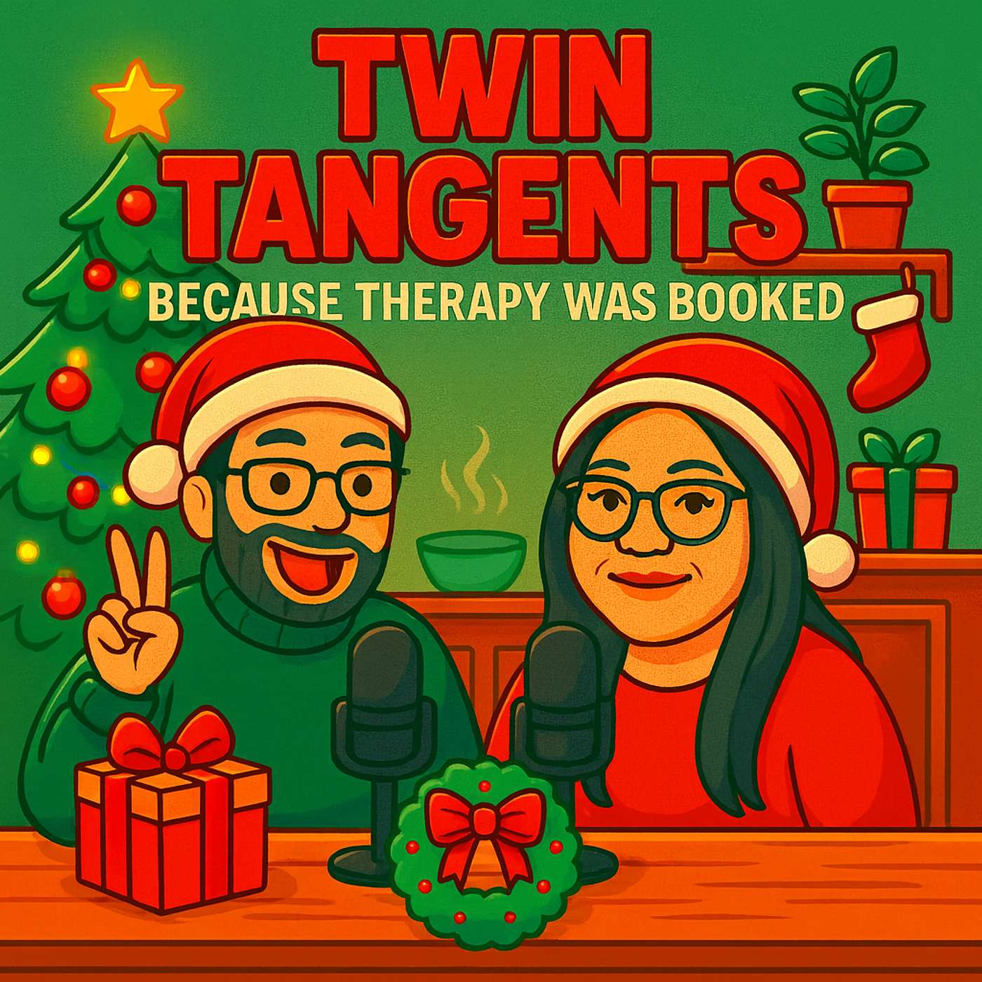 Twin Tangents Because Therapy Was Booked