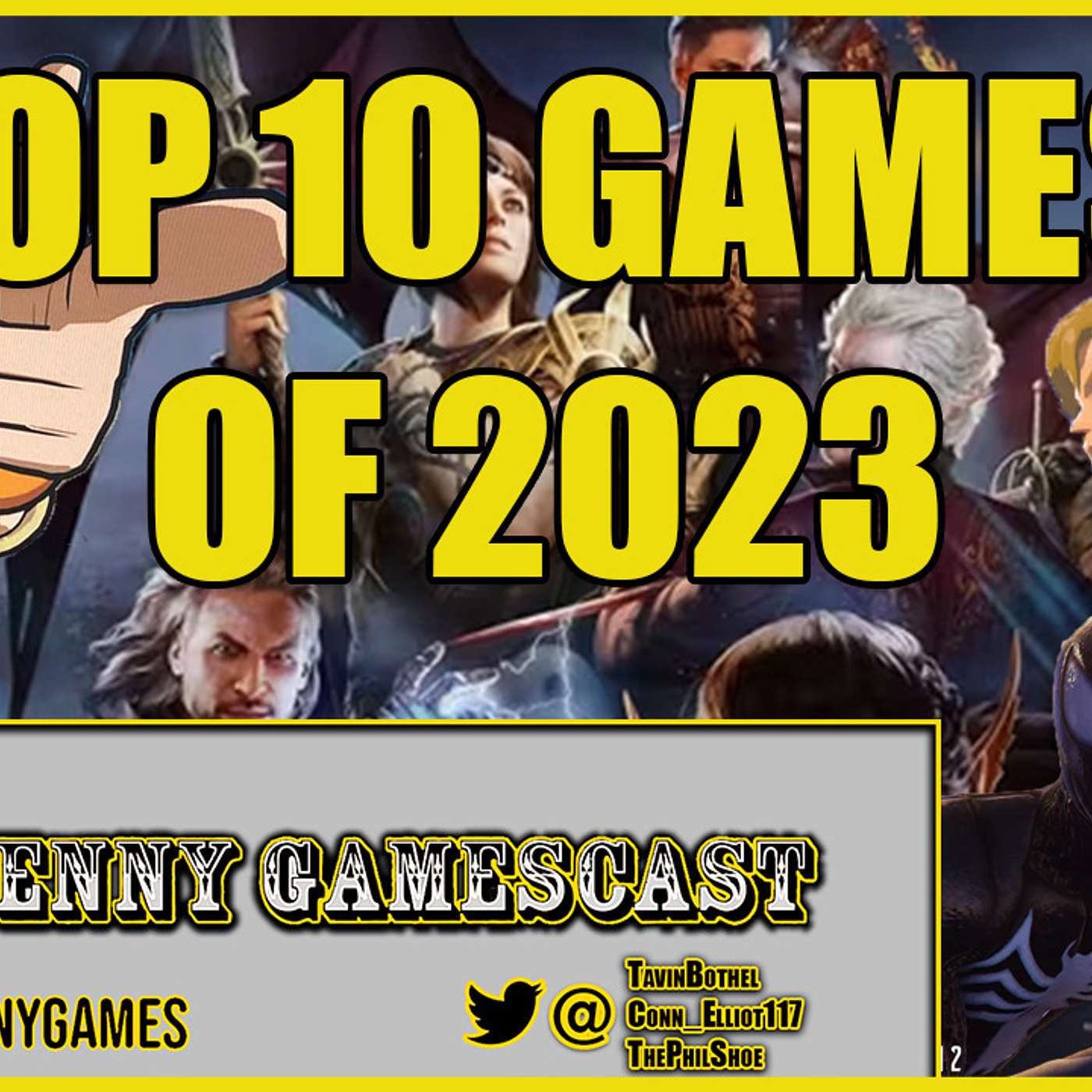 The Top Ten Games of 2023! - Two Penny Gamescast Ep. 180