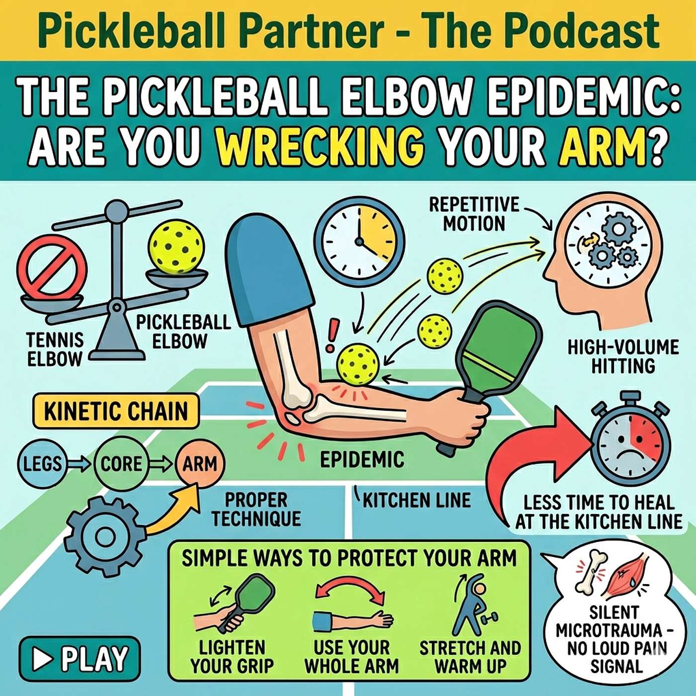 The Pickleball Elbow Epidemic: Are You Wrecking Your Arm?