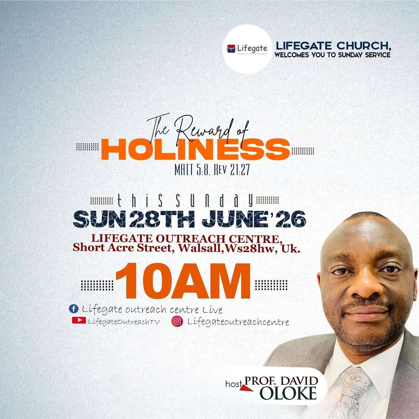 The Reward of Holiness (Session 9) - Lifegate Church - 28.6.26 episode artwork
