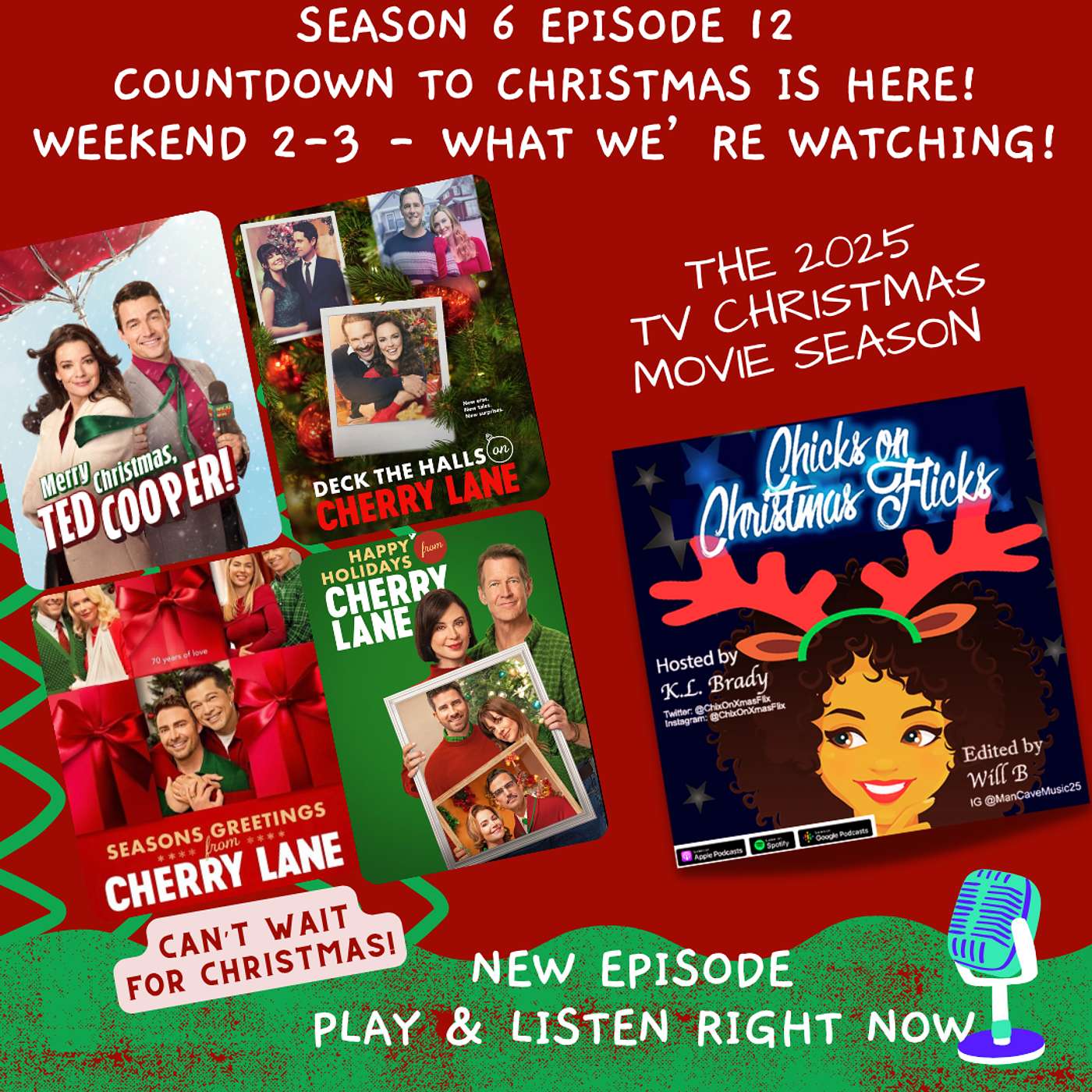 Season 6 Episode 12:  Merry Christmas, Ted Cooper on Cherry Lane PLUS BET+ Premiere List