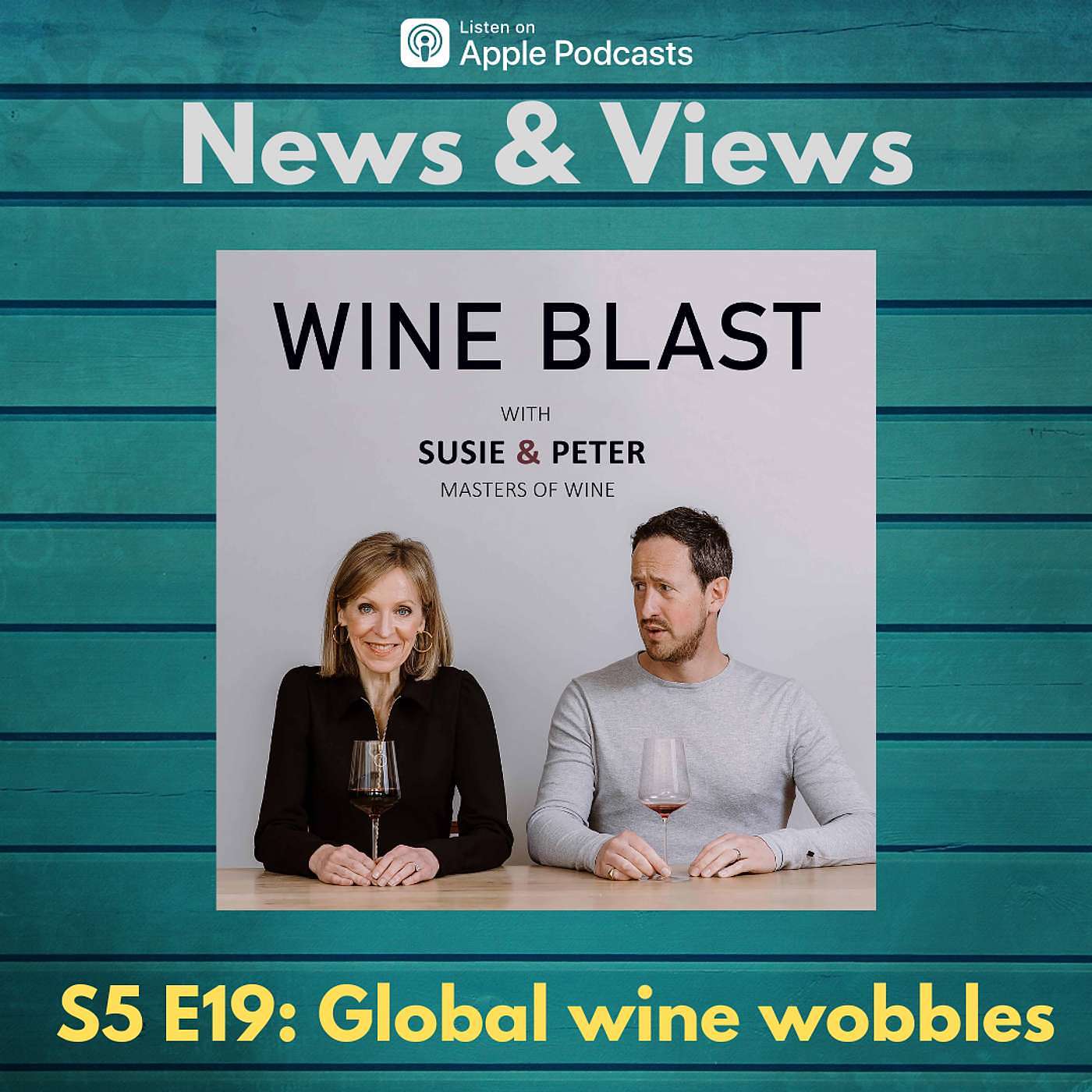 News & Views - global wine wobbles, free wine for phones, Merlot in the bath & does cling film remove cork taint? episode artwork