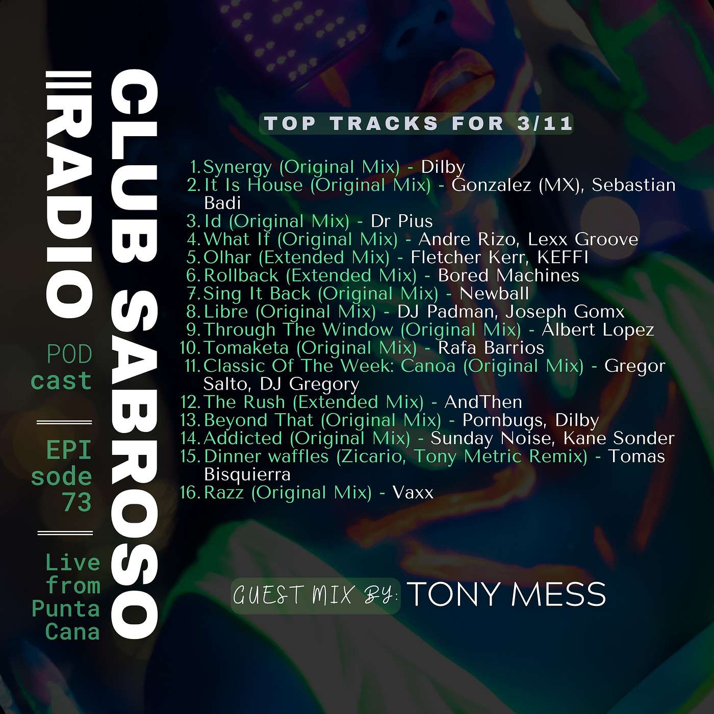 Episode 73: Bringing the Club to the Radio w/ Guest TONY MESS (DE)