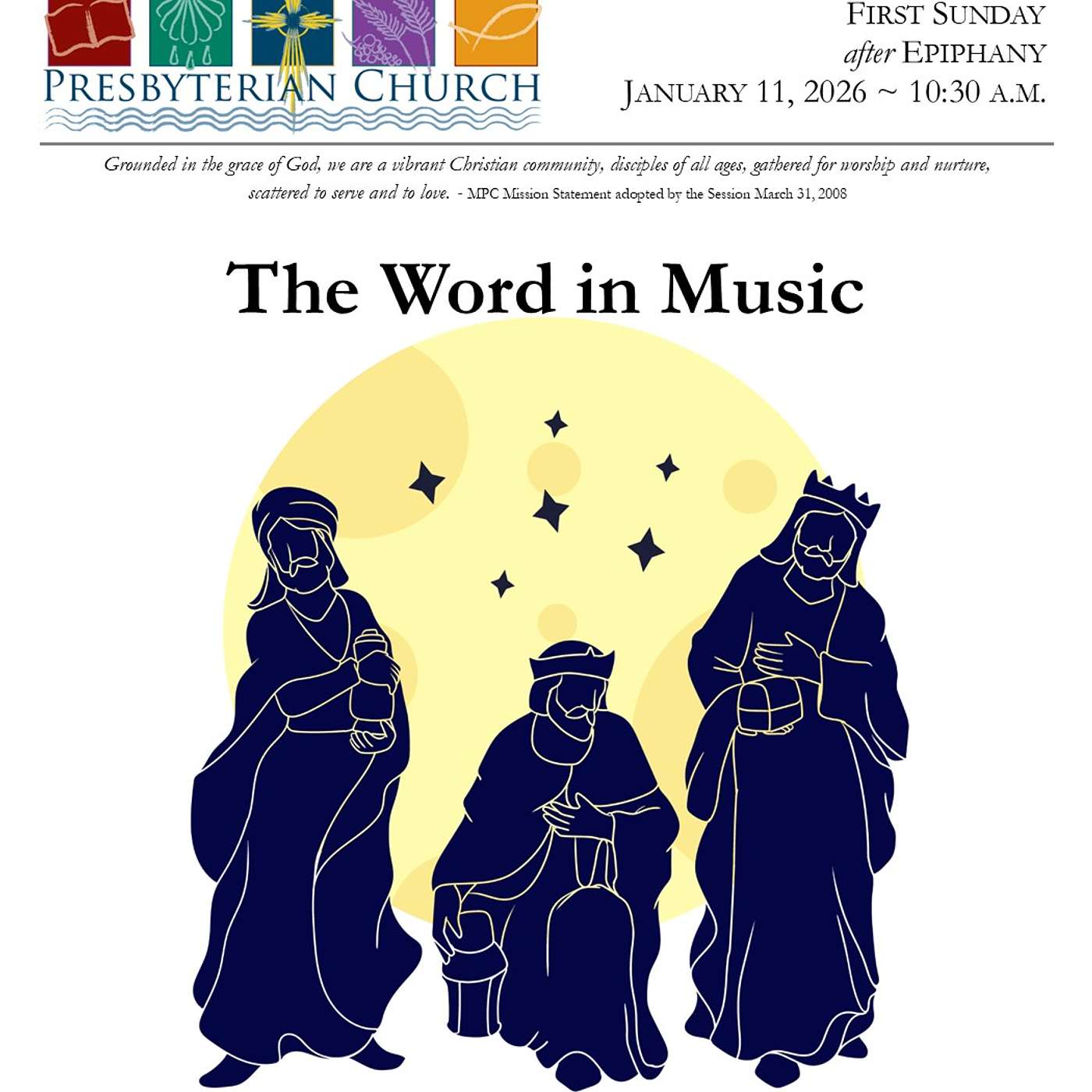 1/11/26 Worship Service - The Word in Music Worship Service