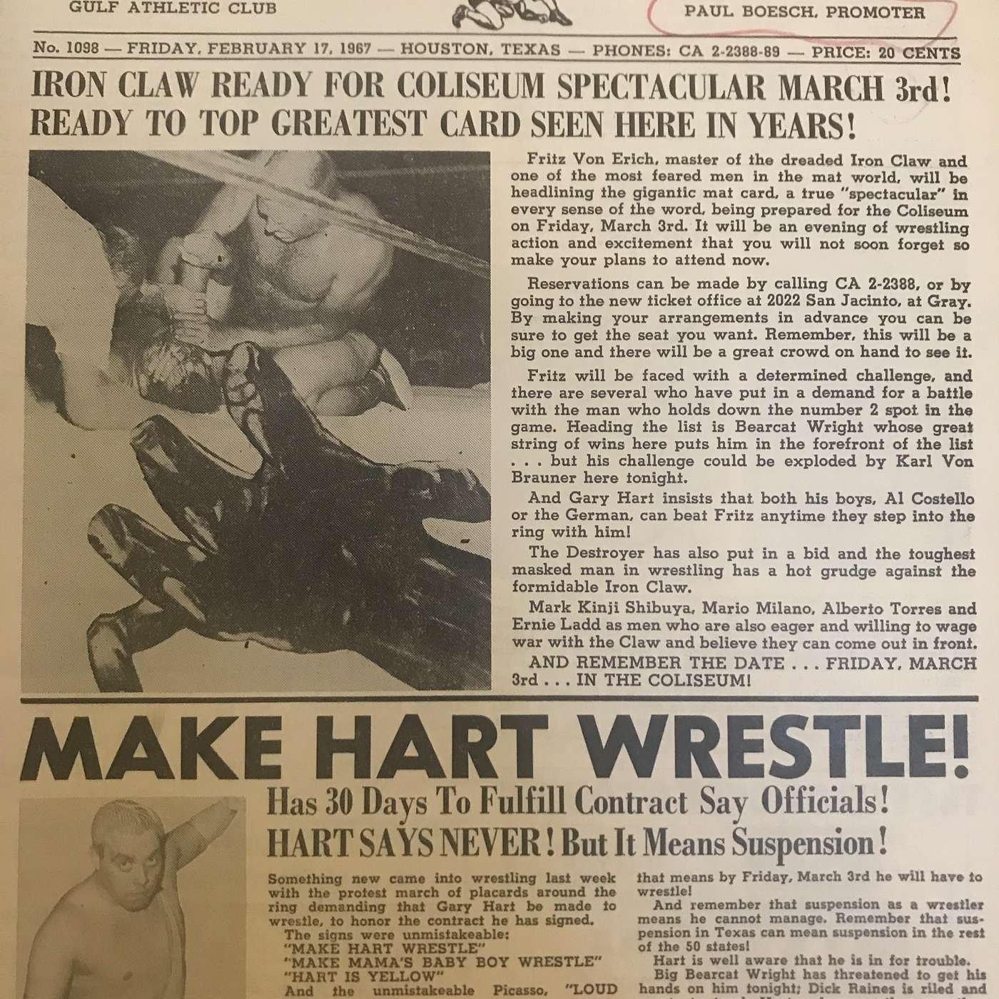 Greg Klein\'s Old School Rasslin Talk