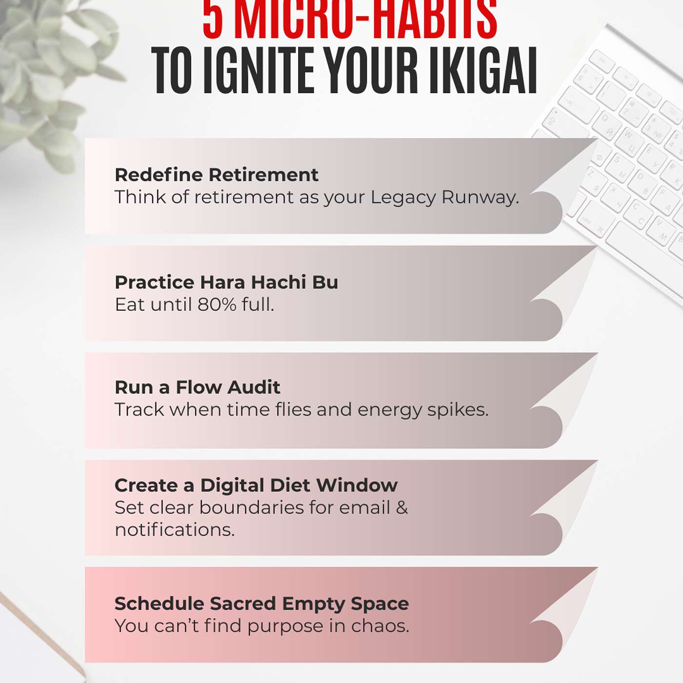 #220: From Flow to Longevity: 5 Micro-Habits to Ignite Your Ikigai