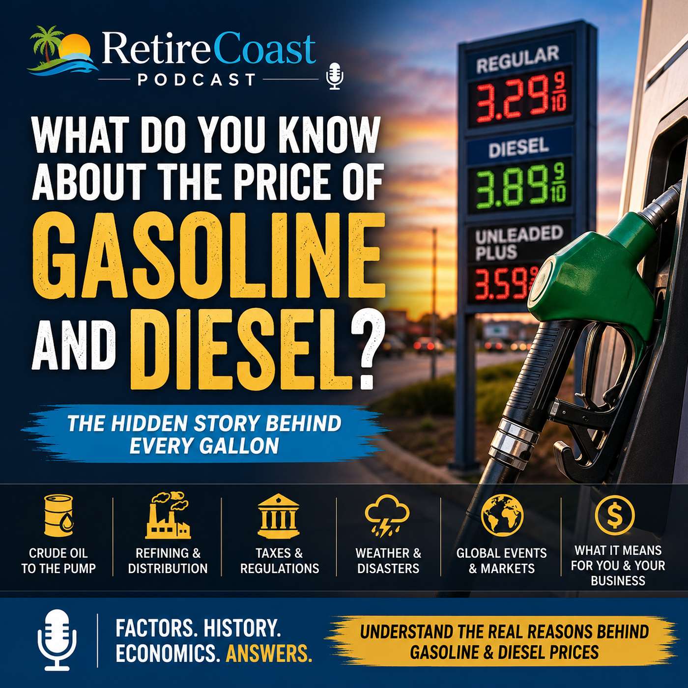 The Mechanics of the Pump: Why Diesel and Gasoline Prices Rise and Fall episode artwork