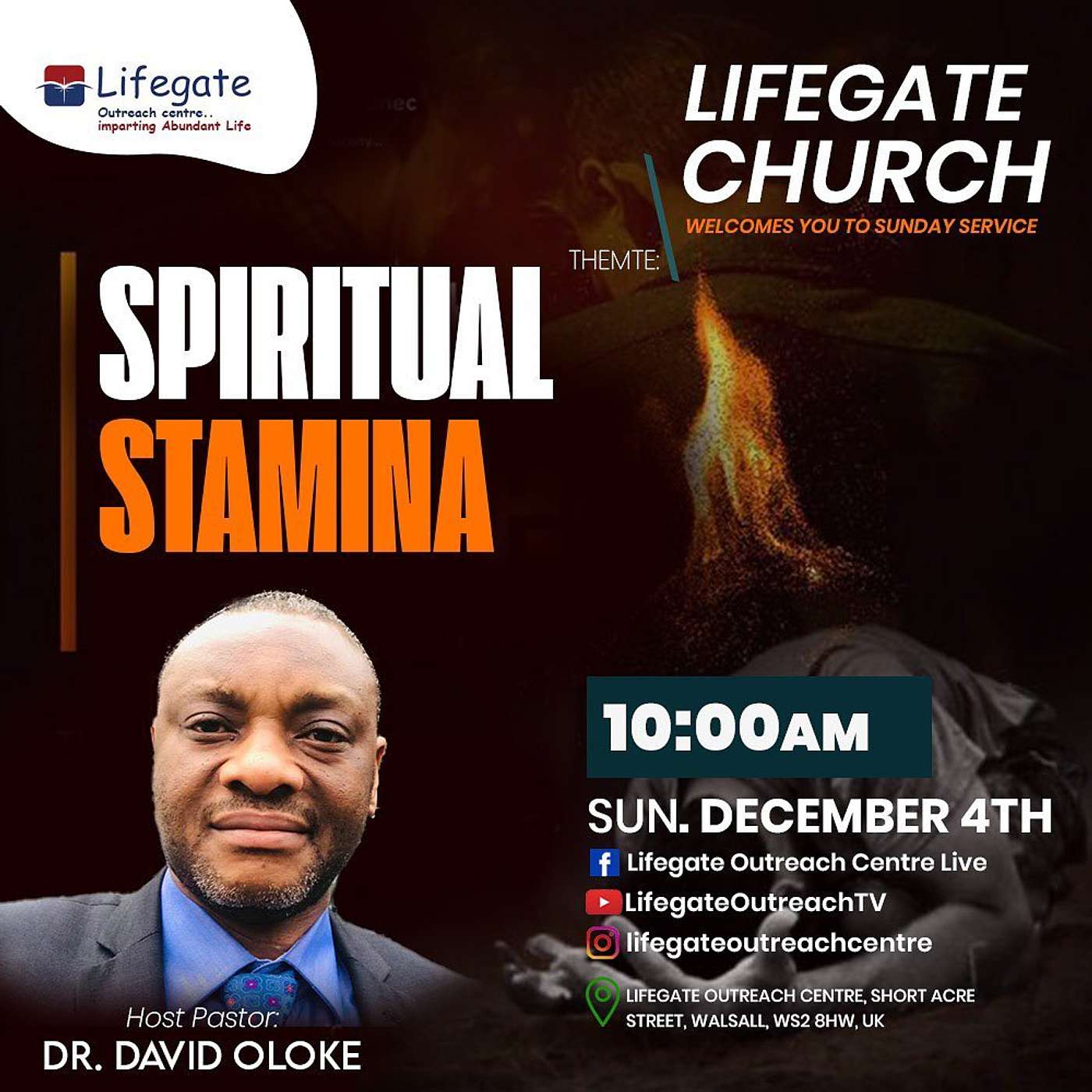Spiritual Stamina - Lifegate Church - 4.12.22 episode artwork