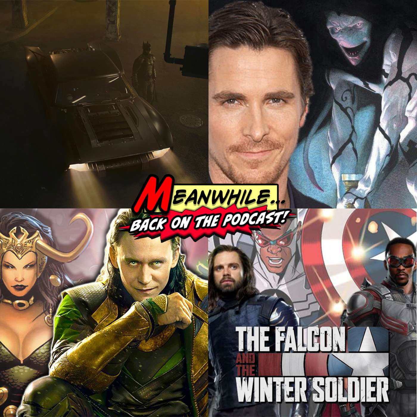 Ep. 38 - Nerdly News - New Batmobile! Who's the Loki Lady? Bale confirmed! Sam & Bucky updates, More clones? Bubs new duds...