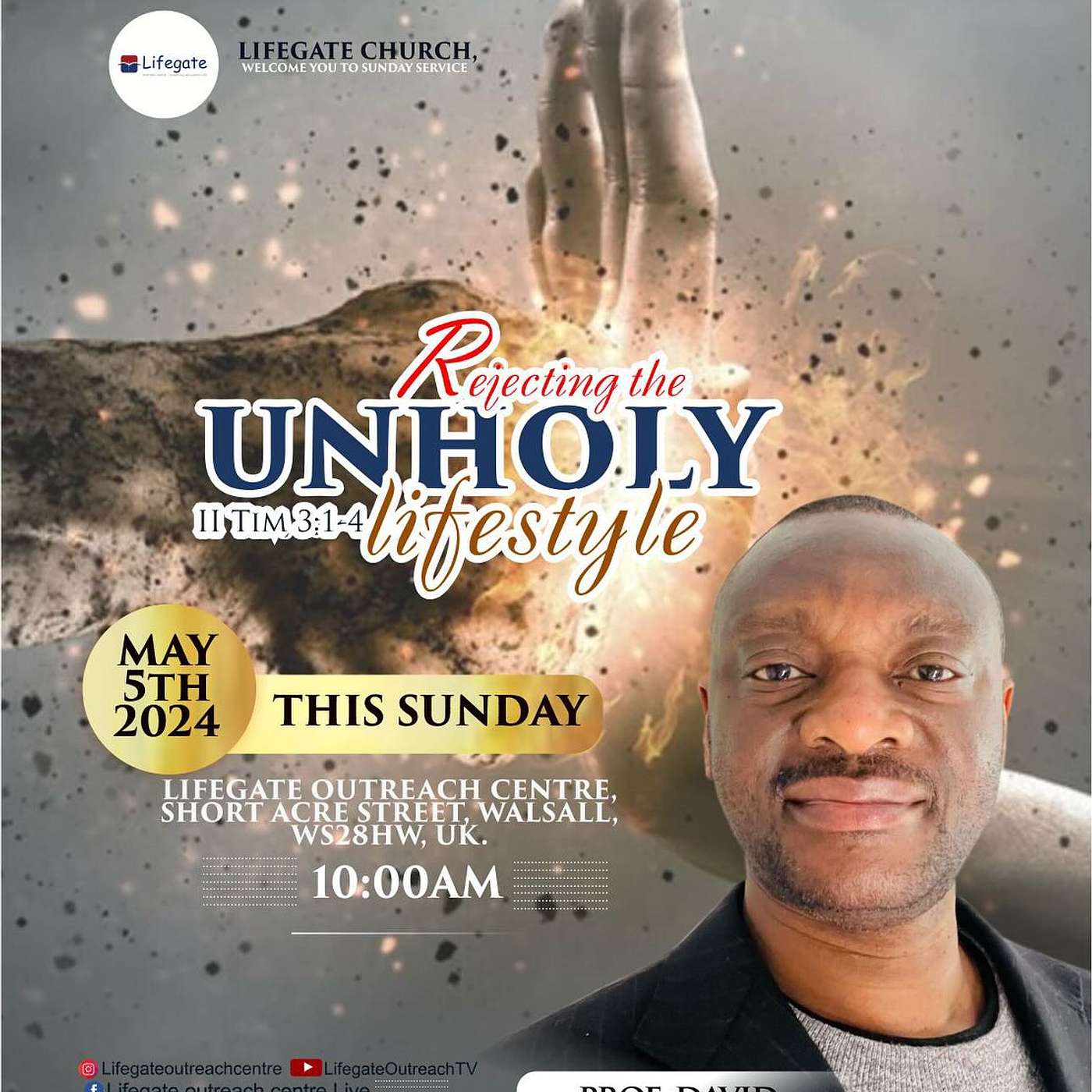 Rejecting the Unholy Lifestyle - Lifegate Church - 5.5.24 episode artwork