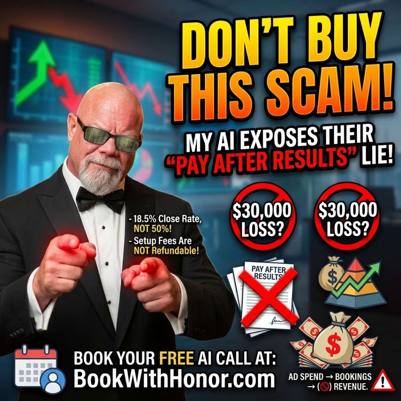 Pay Only After Results: I Ran the Numbers on Three AI Agency Ads