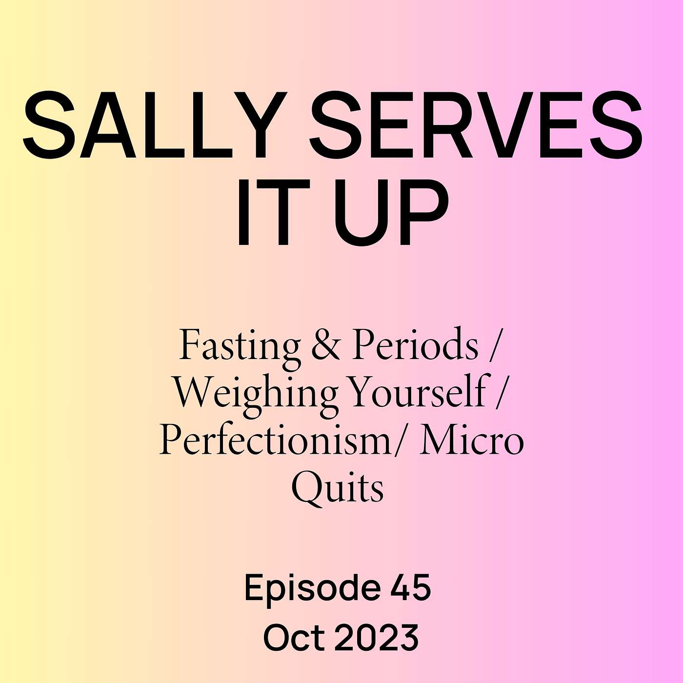 Sally Serves It Up