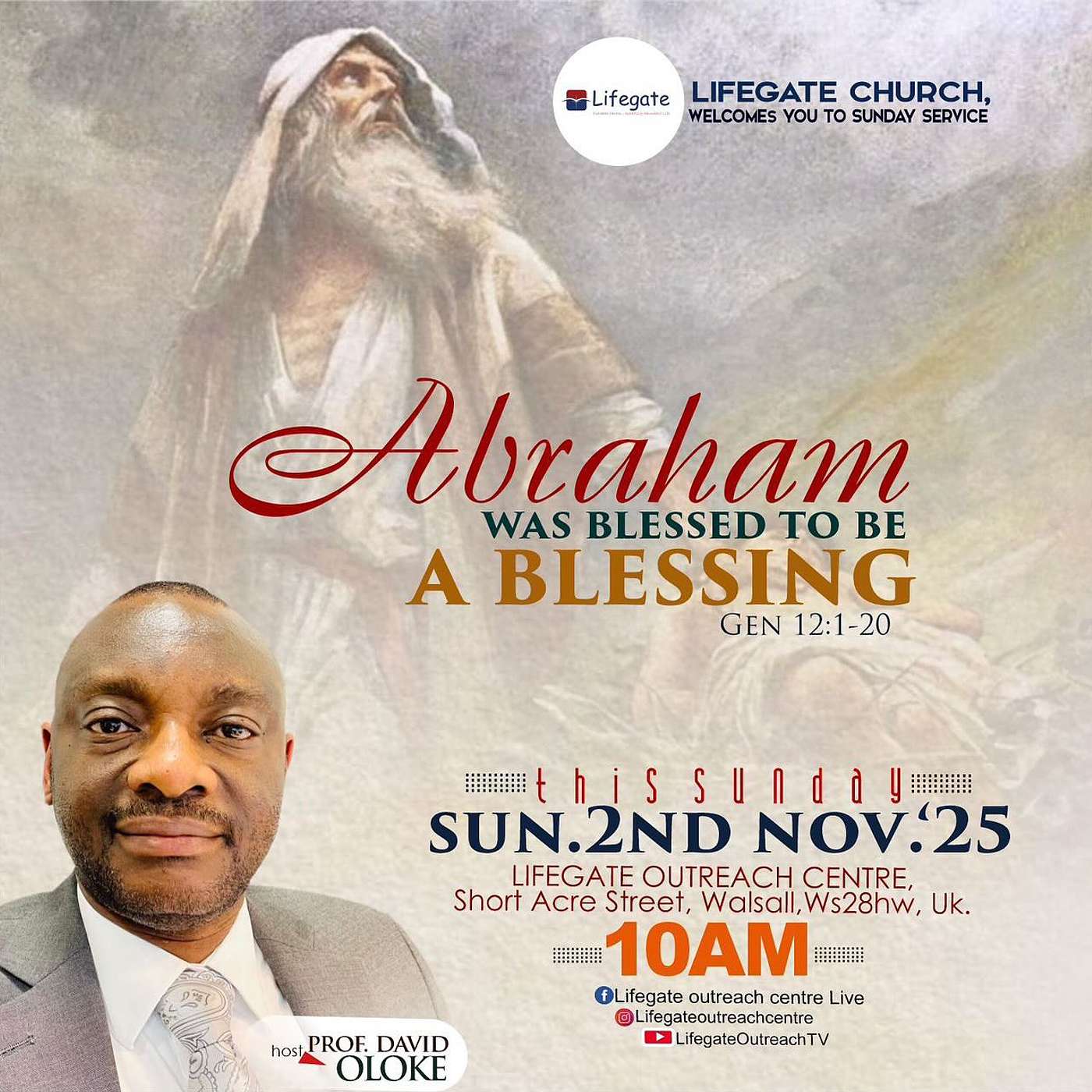 Abraham was blessed to be a blessing (Session 1) - Lifegate Church - 2.11.25 episode artwork