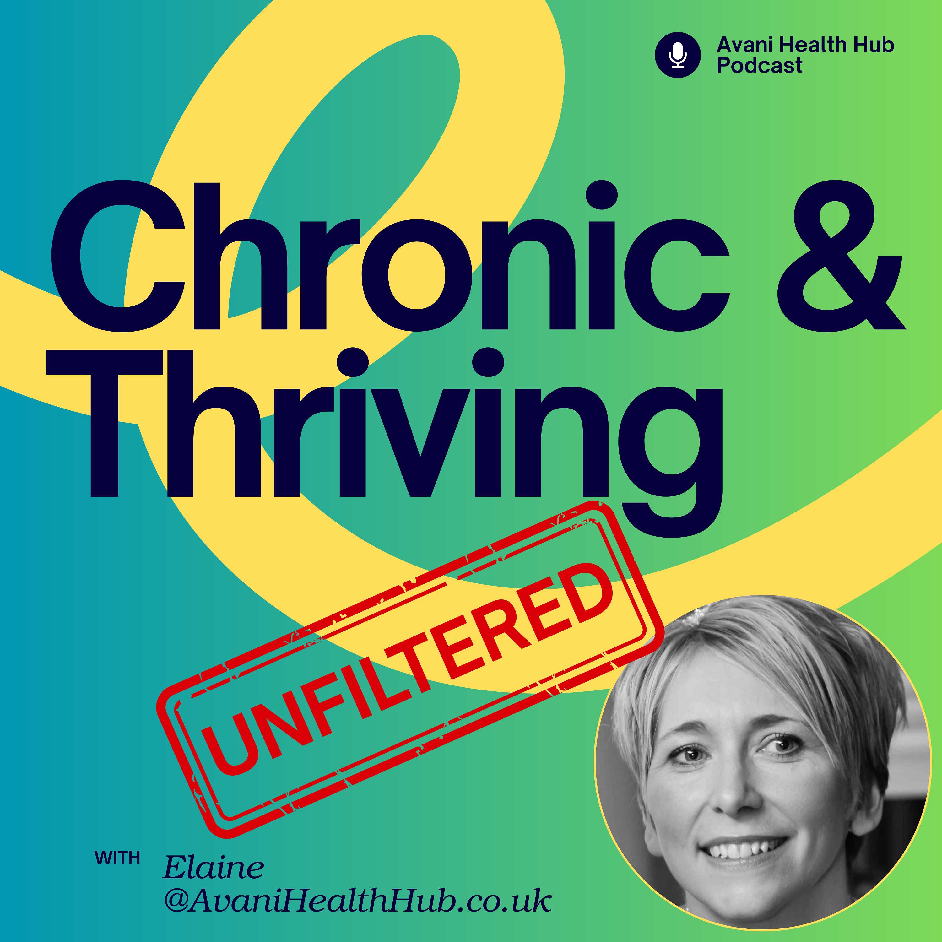 Chronic & Thriving - Unfiltered.  with Avani Health Hub podcast artwork
