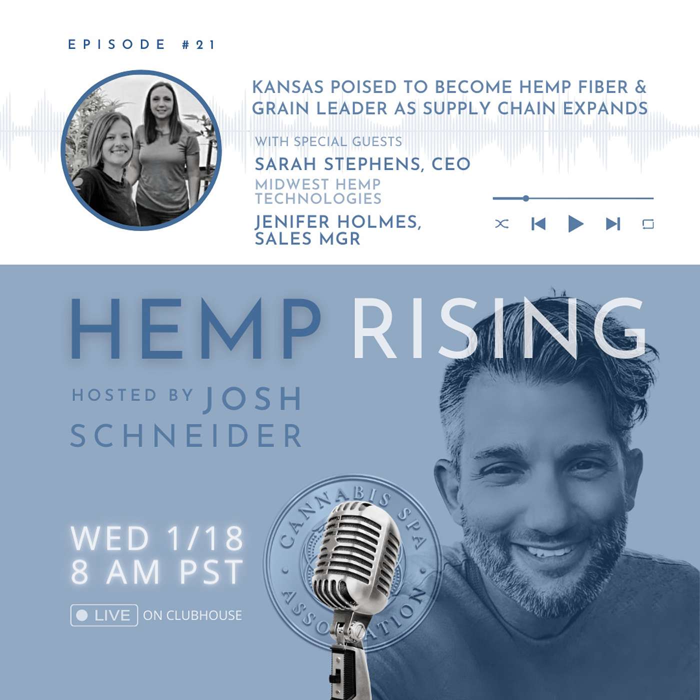 Ep. 21- Kansas Poised to Become Fiber & Grain Leader (Again) w/ Sarah Stephens, CEO, MidWest Hemp Technologies