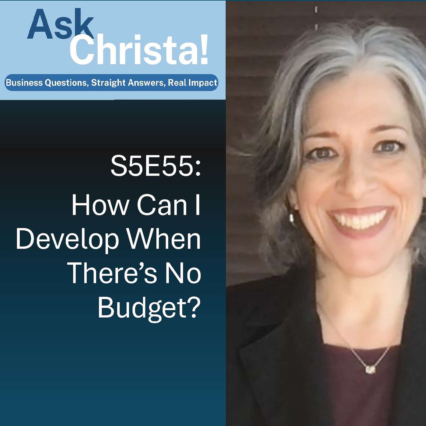 Ask Christa! How Can I Develop When There's No Budget? (S5E55)