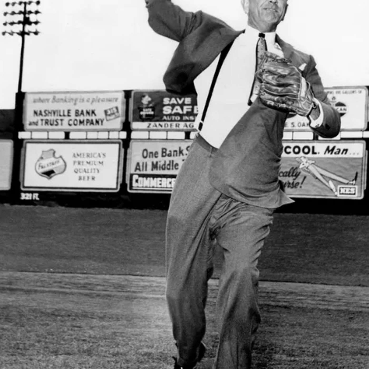 LBJ Throws Out the First Pitch in 1961