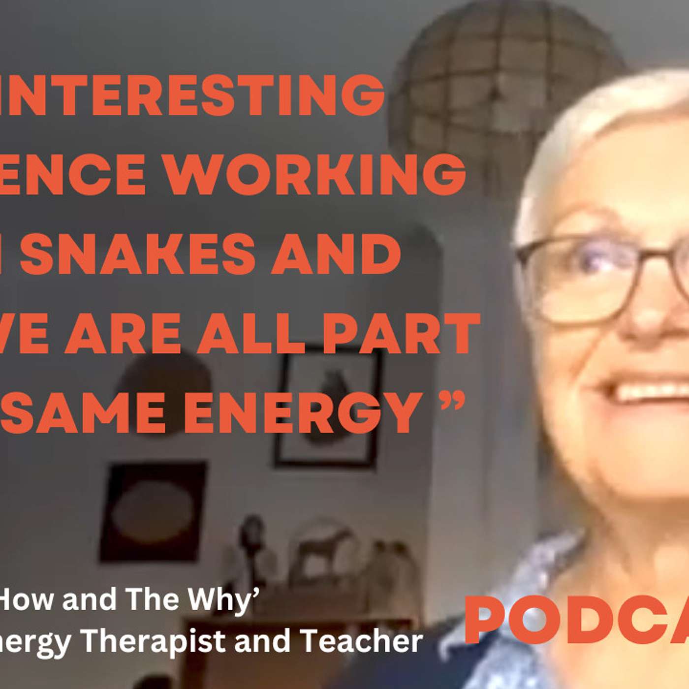 Sue Newport, Energy Therapist and Teacher on our podcast, 'The Healer, The How and The Why'...