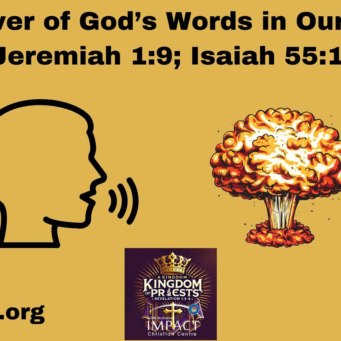 A Kingdom of Priests Sermon Series (Sermon 3): The Power of God's Word in your mouth.