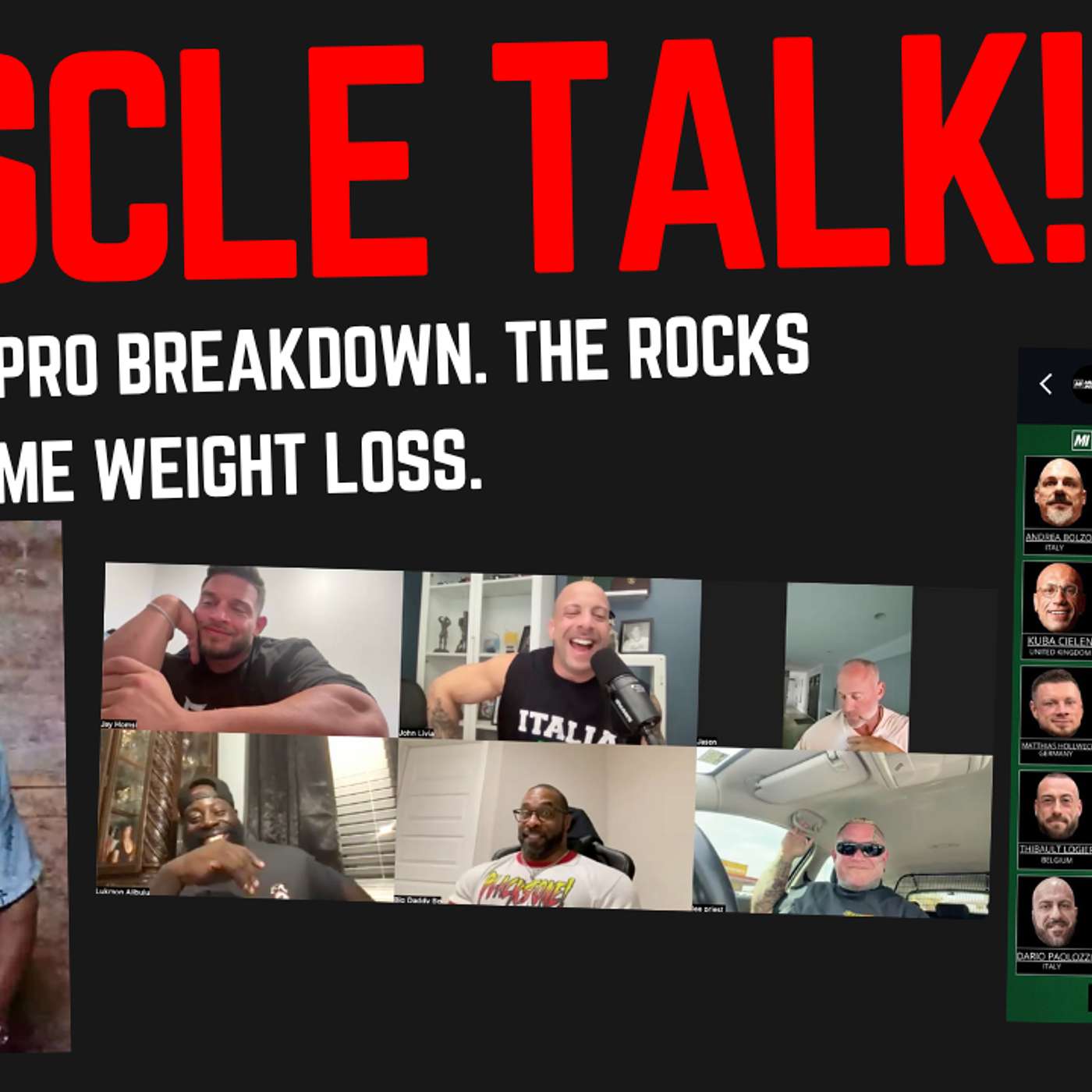 Muscle Talk! Italy Pro Breakdown. The Rocks Extreme Weight Loss.