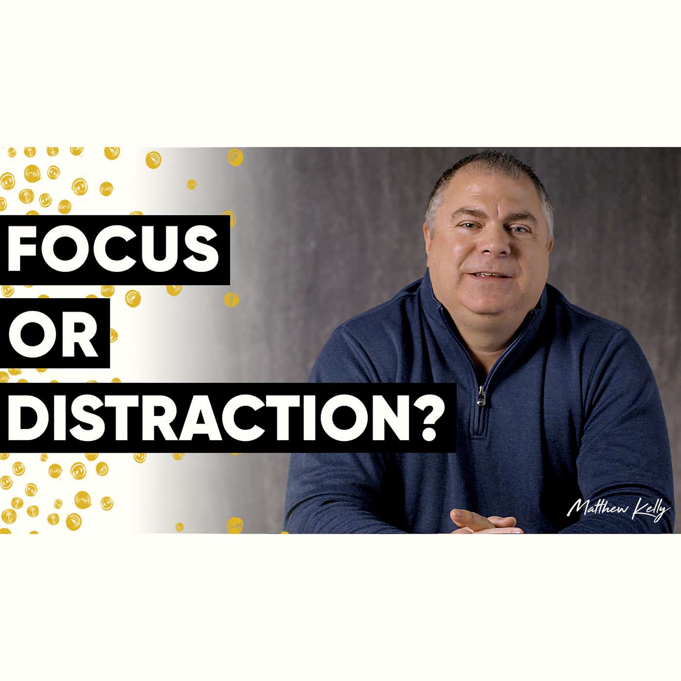 Is Your Life Focused or Distracted? - Holy Moments Quote of the Day - Matthew Kelly