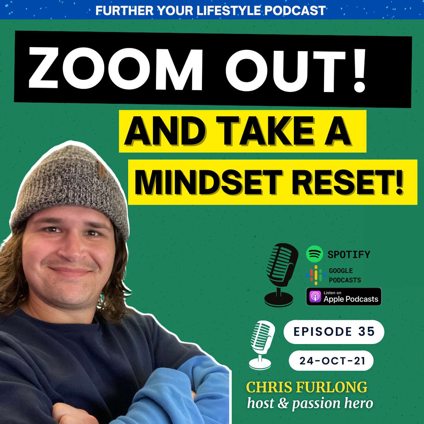 Ep.35 - How to ZOOM out and take a mindset reset | Further Your Lifestyle Podcast
