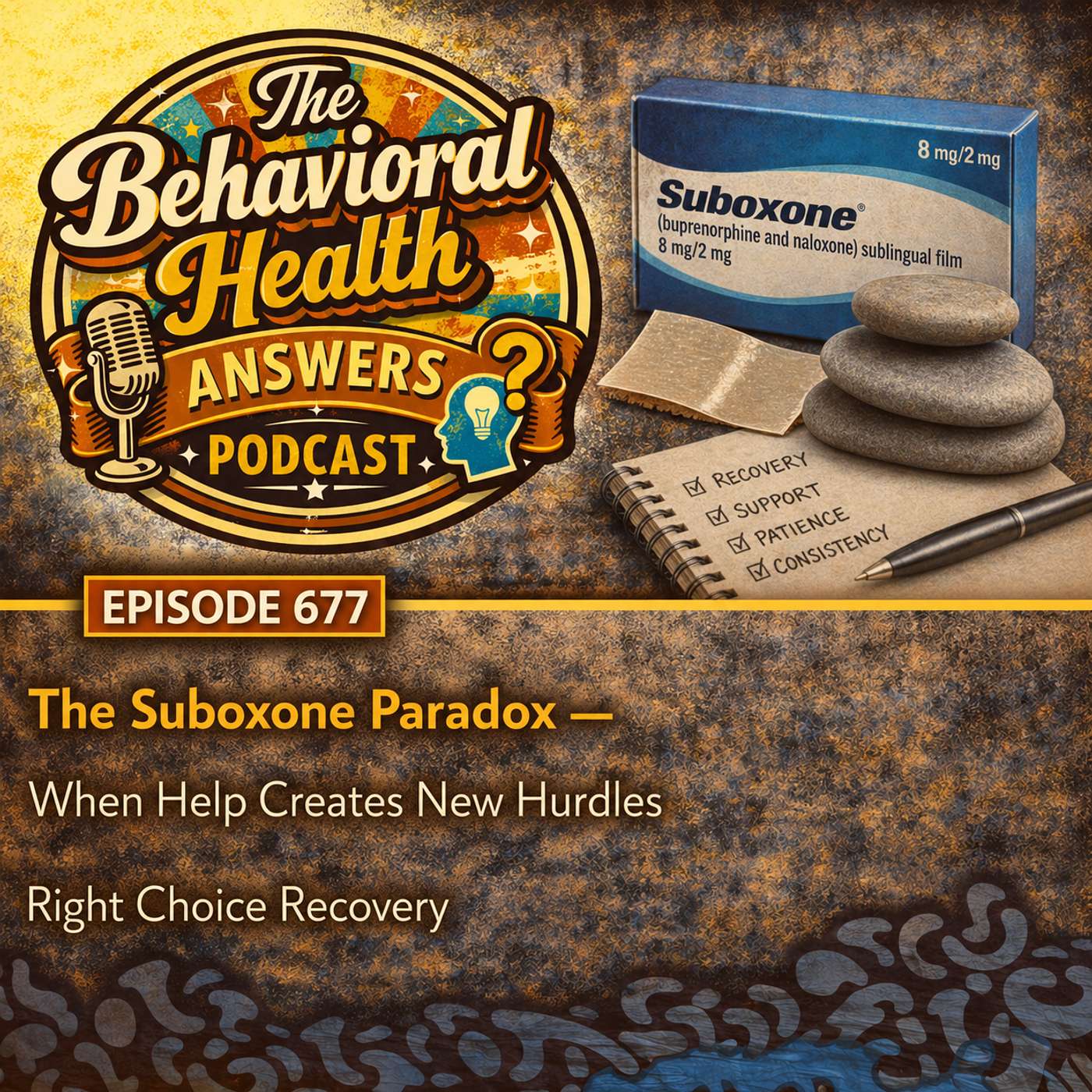 Episode 677: The Suboxone Paradox - When Help Creates New Hurdles | Right Choice Recovery episode artwork