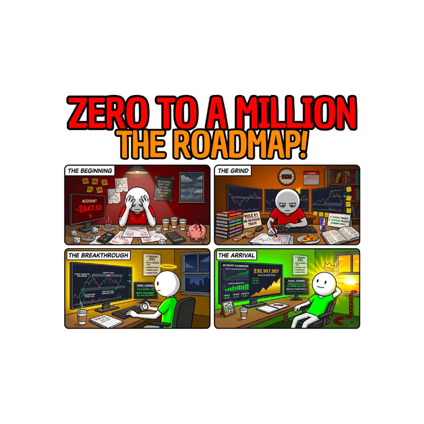 From $0 to $1,000,000 Day Trading  — The Brutal Truth Nobody Tells You episode artwork