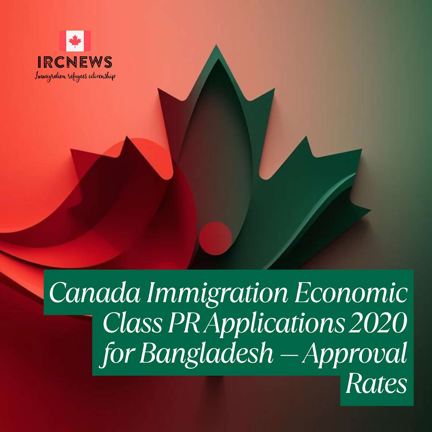 Canada Immigration Economic Class PR Applications 2020 for Bangladesh — Approval Rates