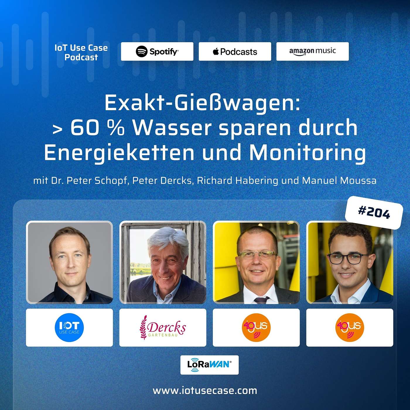 #204 | Exakt-Gießwagen: > 60 % Wasser sparen durch Energieketten und Monitoring | igus GmbH & Dercks Gartenbau episode artwork