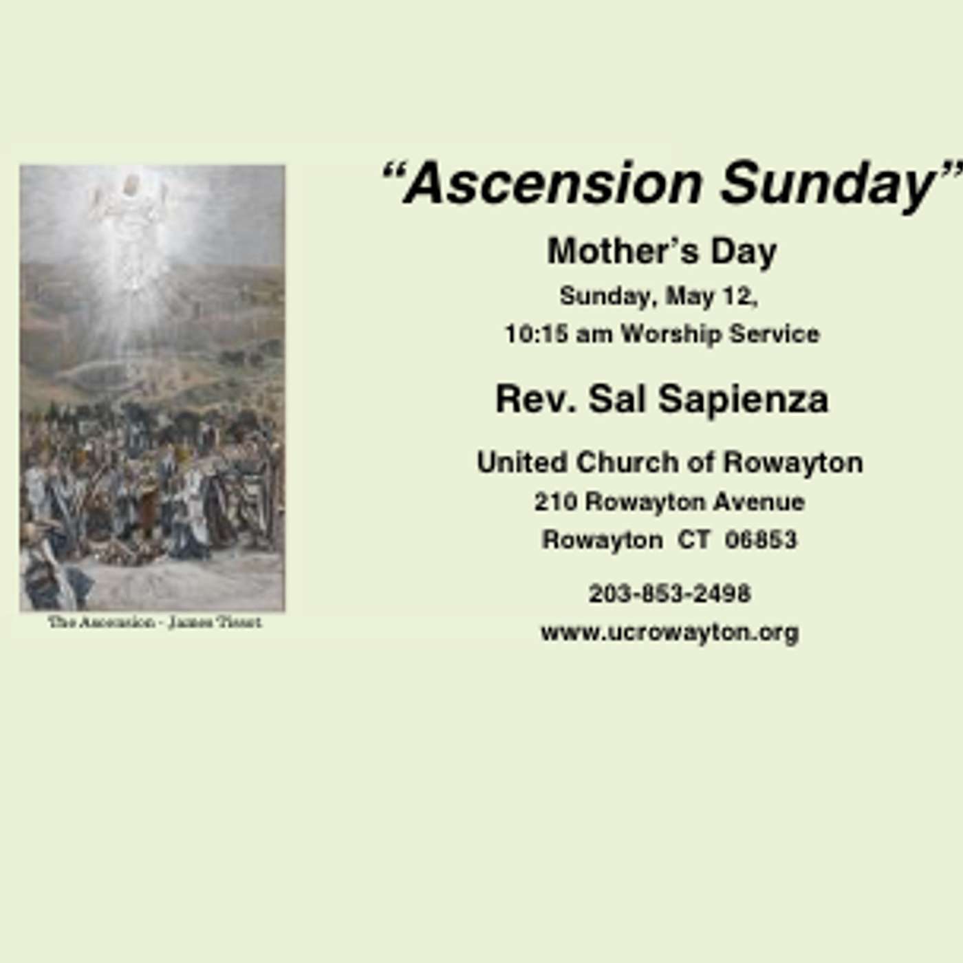 "Ascension Sunday & Mother's Day: - May 12 Worship Service episode artwork