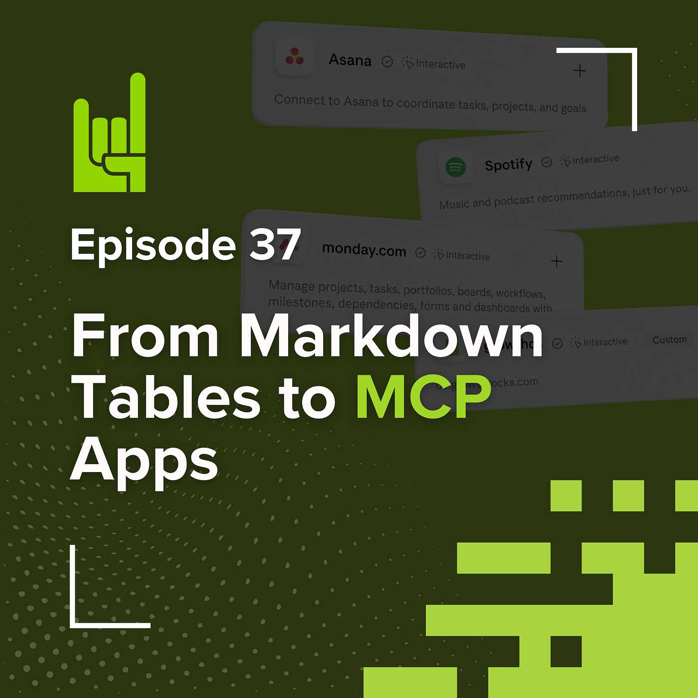 S01E37• Visualizing Results: From Markdown Tables to MCP Apps episode artwork