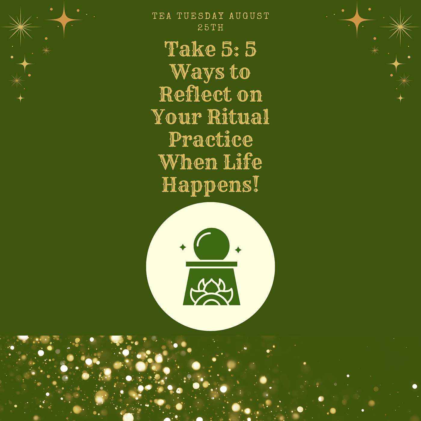 Take 5: 5 Ways to Reflect on Your Ritual Practice When Life Happens! episode artwork
